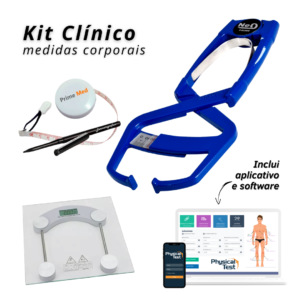 Kit Avaliação Física Neo Clínico com balança azul